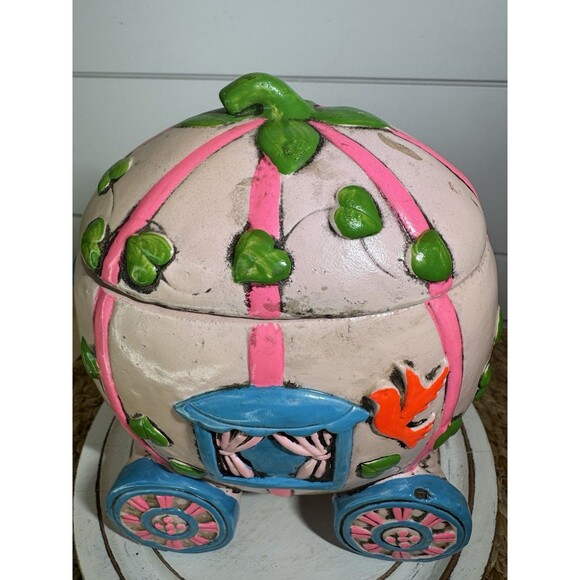 Earl Bernard Vintage Cinderella Carriage Jewelry Box - 6" H x 5" L x 4"  AS IS - Picture 5 of 11